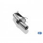 Silent stainless steel rear 1x90mm type 13 for OPEL CORSA B