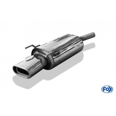 Silencieux arrière inox 1x135x80mm type 53 pour OPEL CORSA B