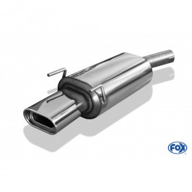 Silencieux arrière inox 1x135x80mm type 53 pour OPEL CORSA B (montage ligne complète)