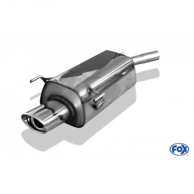 Silent stainless steel rear 1x115x85mm type 33 for OPEL CORSA C