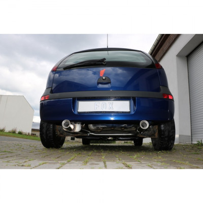 Silent rear duplex stainless steel 1x90mm type 13 for OPEL CORSA C