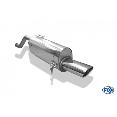 1x115x85mm stainless steel silent for OPEL CORSA D (with sports/OPC Line bumper)