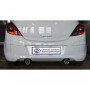 Silent rear duplex stainless steel 1x90mm type 13 for OPEL CORSA D (with sports bumper/OPC Line)