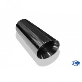 Silencieux arrière duplex inox 1x100mm type 25 pour OPEL CORSA D (avec pare-chocs NRE-EDITION)