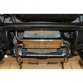 Silencieux arrière duplex inox 1x90mm type 13 pour CITROËN CI II (2014-)