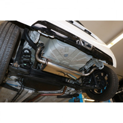 Silencieux arrière duplex inox (sans embouts) pour CITROËN CI II (2014-)