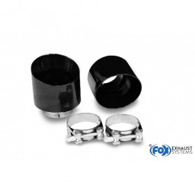 Stainless exhaust kit 1x114mm type 25 shiny black for HYUNDAI I30 BERLINE/FASTBACK N PERFORMANCE