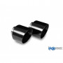Kit embouts d'échappement inox 1x114mm type 25 noir brillant pour HYUNDAI I30 BERLINE N PERFORMANCE