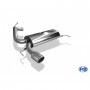 Silent rear 1x100mm type 16 stainless steel for OPEL CORSA D GSI