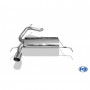 Silent rear 1x100mm type 16 stainless steel for OPEL CORSA D GSI