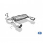 Silent rear duplex 1x100mm type 16 stainless steel for OPEL CORSA D GSI