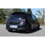 Silent rear duplex 1x100mm type 16 stainless steel for OPEL CORSA D GSI