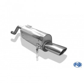 Silencieux arrière inox 1x115x85mm type 32 pour OPEL CORSA E