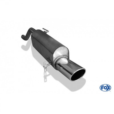Silent stainless steel rear 1x129x106mm type 44 for OPEL CORSA E 1.4L TURBO