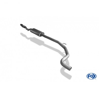 Silencieux avant inox pour OPEL CORSA E 1.4L TURBO