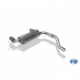 Silent stainless steel rear 1x100mm type 16 for OPEL CORSA E OPC