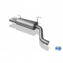 Silent stainless steel rear 2x90mm type 13 for OPEL OMEGA B CARAVAN
