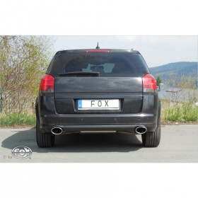 Silent stainless steel rear 1x140x90mm type 44 for OPEL SIGNUM