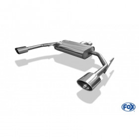 Silencieux arrière inox 1x140x90mm type 32 pour OPEL SIGNUM