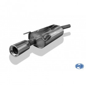 Silencieux arrière inox 1x90mm type 13 pour OPEL TIGRA A