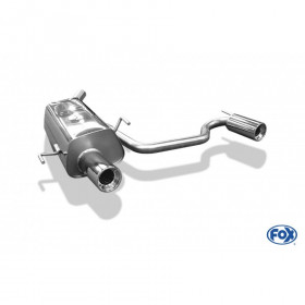 Silencieux arrière duplex inox 1x90mm type 13 pour OPEL TIGRA B