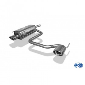 Silencieux arrière duplex inox 1x115x85mm type 33 pour OPEL TIGRA B