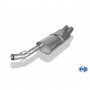 Silent stainless steel 2x76mm type 13 for OPEL VECTRA A (HAYON)