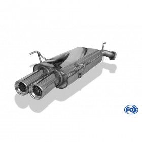 Silent stainless steel rear 2x80mm type 13 for OPEL VECTRA B (1994-09/1999)