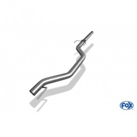 Stainless front silencer removal tube for OPEL VECTRA C BERLINE/GTS (horizontal catalyst)
