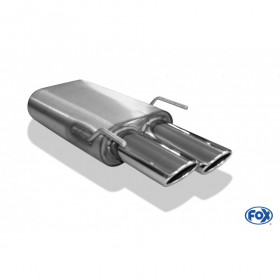 Silent stainless steel rear 2x106x71mm type 32 for OPEL VECTRA C CARAVAN