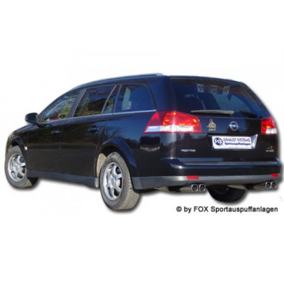 Silent rear duplex stainless steel 2x78x75mm type 70 for OPEL VECTRA C CARAVAN