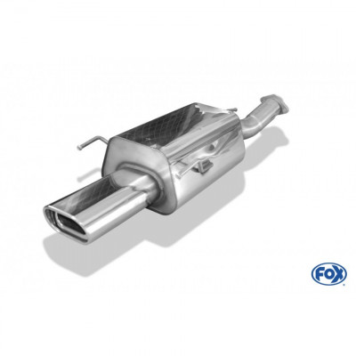 Silencieux arrière inox 1x135x80mm type 53 pour OPEL ZAFIRA A OPC