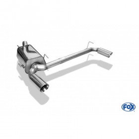 Silent rear duplex stainless steel 1x90mm type 25 for OPEL ZAFIRA B OPC