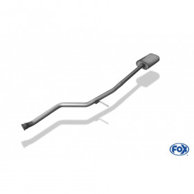 Silencieux avant inox pour PEUGEOT 206/206CC