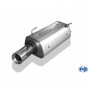 Silent stainless steel rear 1x90mm type 13 for PEUGEOT 206/206CC