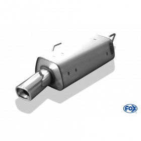 Silencieux arrière inox 1x88x79mm type 71 pour PEUGEOT 206 S16/206CC S16