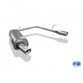 Silent rear duplex stainless steel 1x88x79mm type 71 for PEUGEOT 206 S16/206CC S16