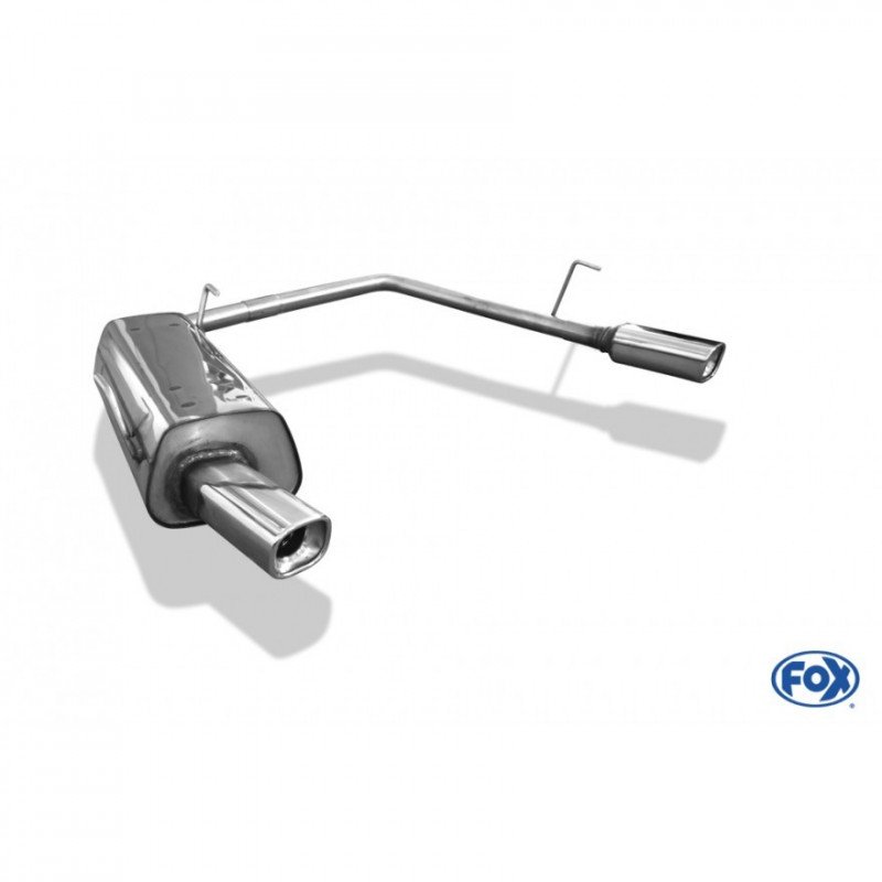 Ligne D'échappement Complète Pour PEUGEOT 206 1.6 110CH - Silencieux Chromé - Neuf