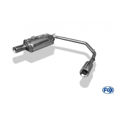 Silent rear duplex stainless steel 1x90mm type 13 for PEUGEOT 206 S16/206CC S16