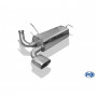Silent stainless steel rear 1x135x80mm type 52 for PEUGEOT 206 RC
