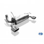Silencieux arrière duplex inox 1x135x80mm type 52 pour PEUGEOT 206 RC