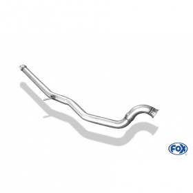 Stainless front silencer removal tube for PEUGEOT 206 RC