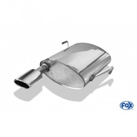 Silencieux arrière inox 1x106x71mm type 32 pour PEUGEOT 206 SW