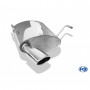 Silent stainless steel rear 1x106x71mm type 32 for PEUGEOT 206 SW