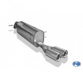 Silencieux arrière inox 2x80mm type 13 pour PEUGEOT 207 SW