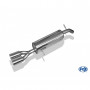 Silencieux arrière inox 2x80mm type 13 pour PEUGEOT 207 SW