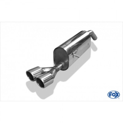 Silencieux arrière inox 2x90mm type 16 pour PEUGEOT 207 RC