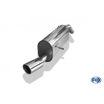 Silencieux arrière inox 1x90mm type 16 pour PEUGEOT 207 CC