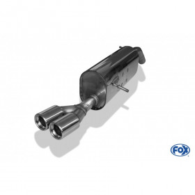 Silencieux arrière inox 2x76mm type 13 pour PEUGEOT 208 GTI