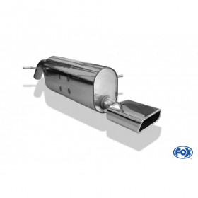 Silencieux arrière inox 1x145x65mm type 59 pour PEUGEOT 208 GTI